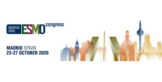 ESMO Congress 2026 banner: Madrid, Spain, 23 to 27 October 2026
