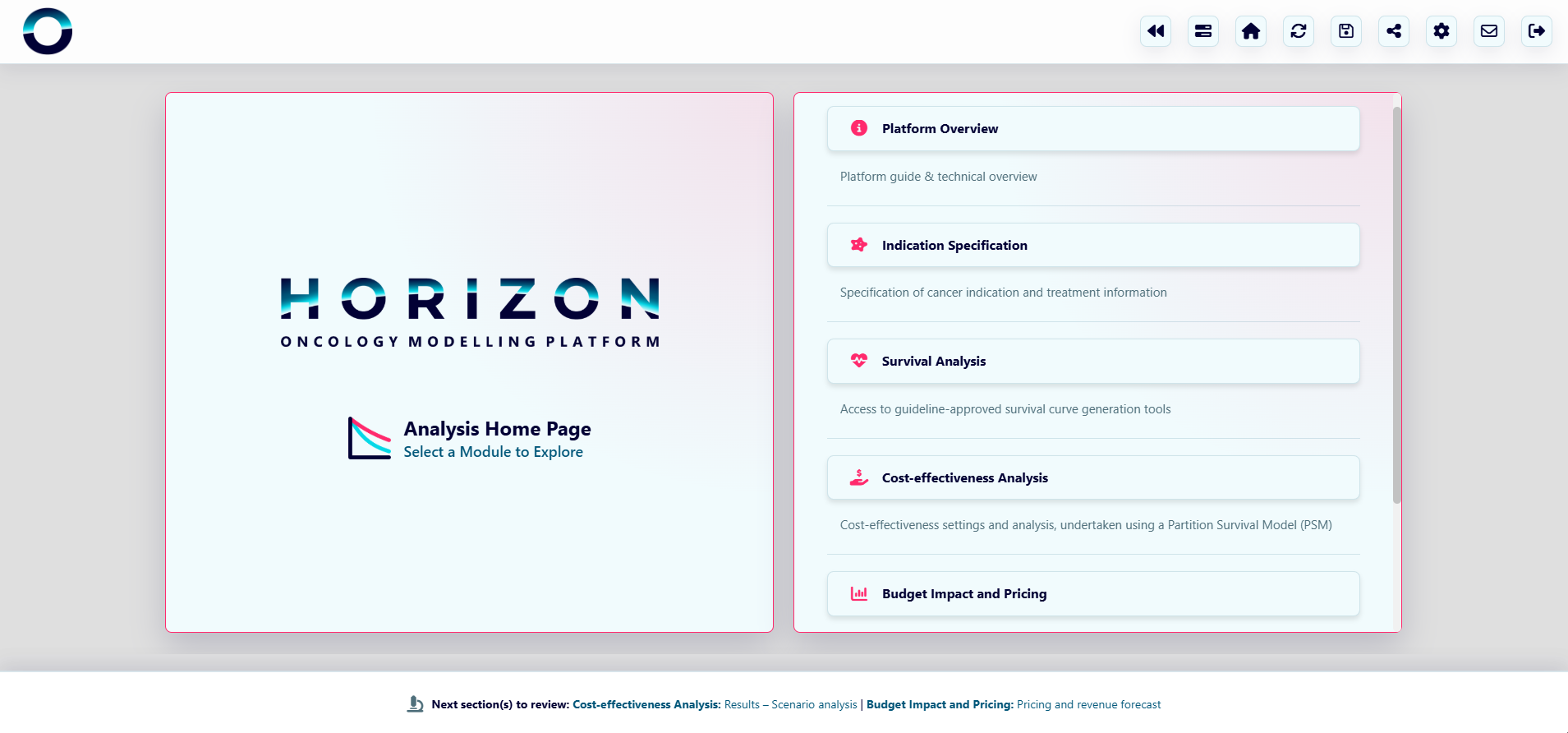 Simple menus with intuitive navigation