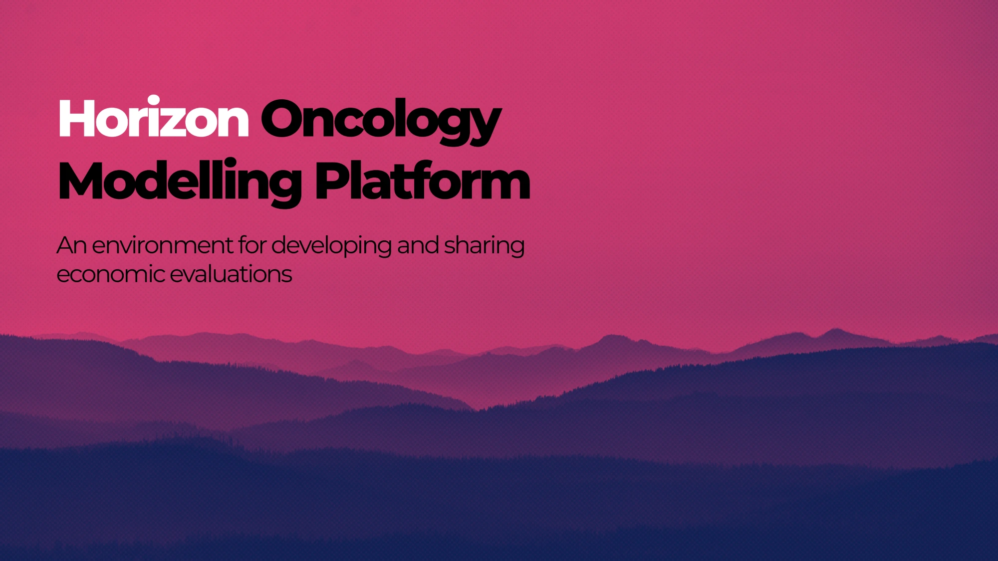Video thumbnail: Horizon Oncology Modelling Platform, an environment for developing and sharing economic evaluations