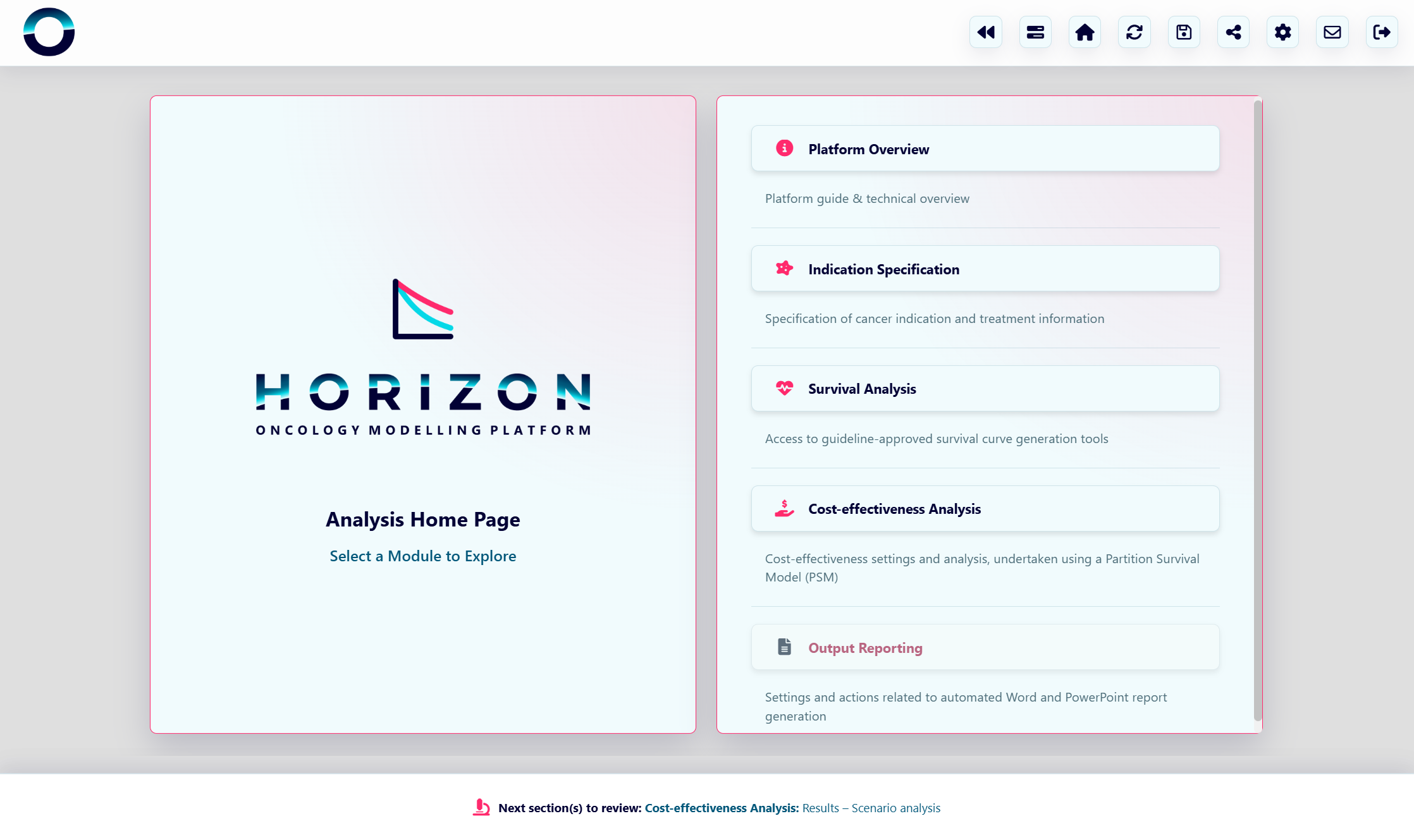 Simple menus with intuitive navigation